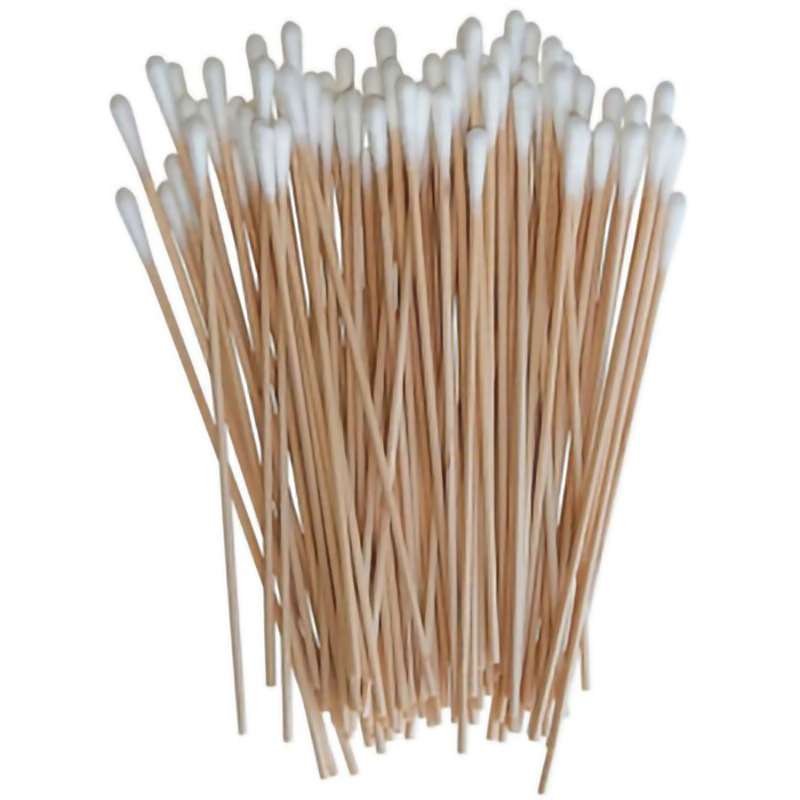 Swabs. Cotton, 6" OAL, Box of 1000